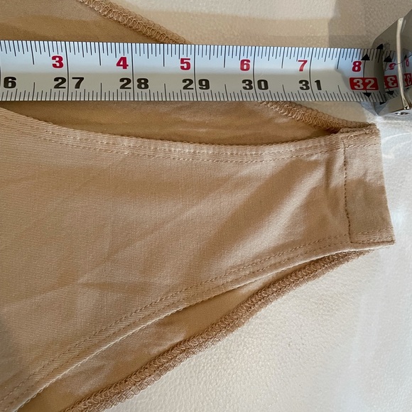 NWT (L) eyelash cream lace light caramel tan bodysuit also in S M L and XL - Picture 6 of 9